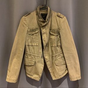 Zara Basic Studded Utility Jacket